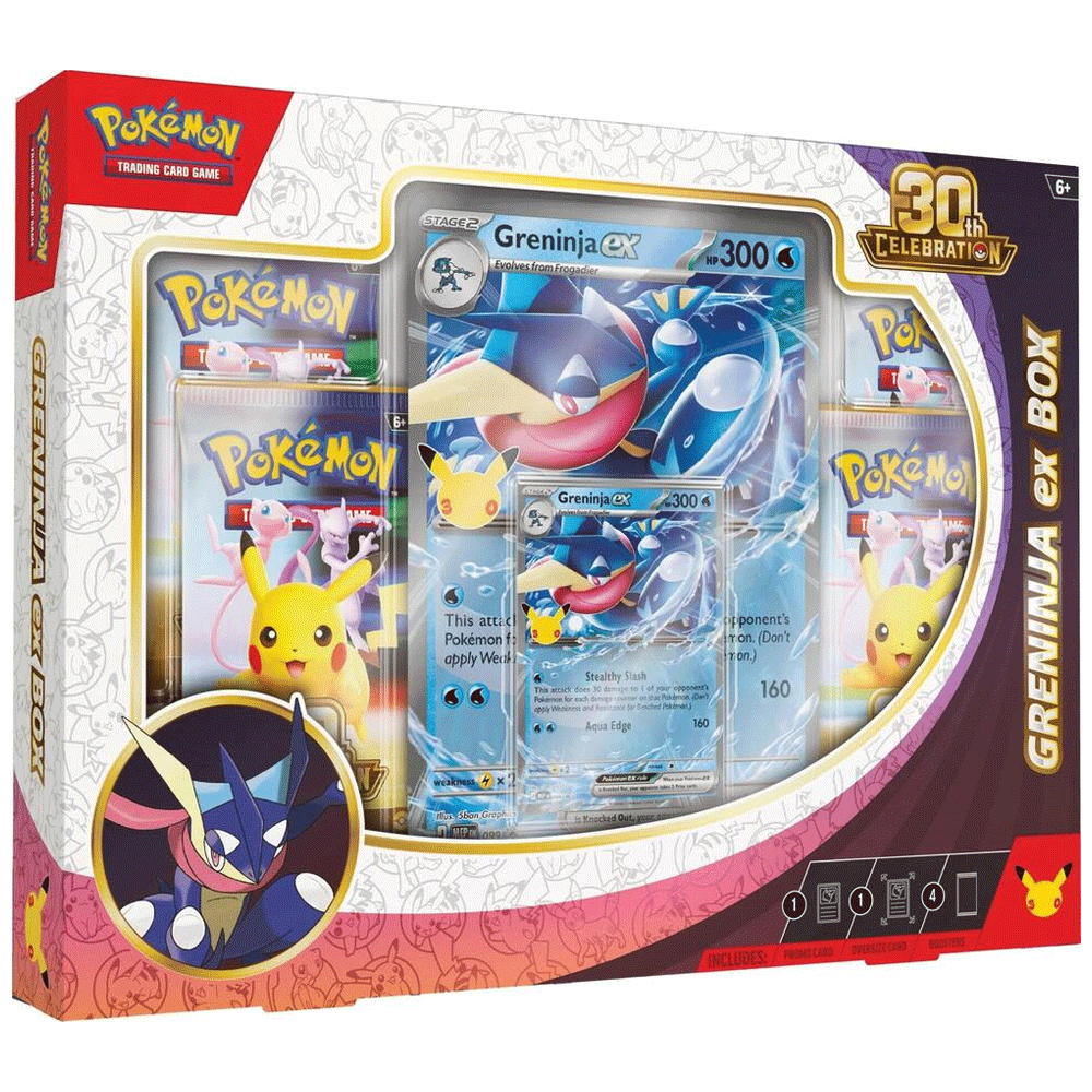Pokemon: 30th Celebration Greninja ex Box