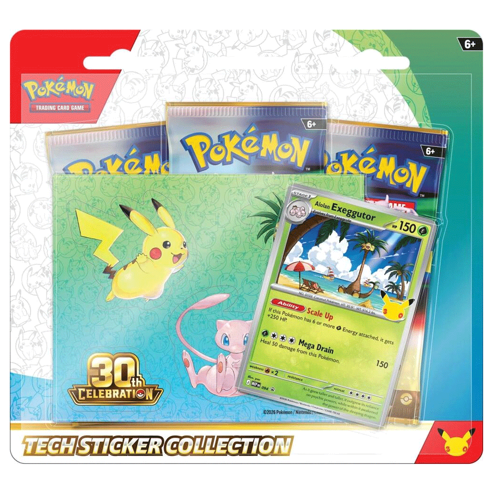 Pokemon: 30th Celebration Tech Sticker Collection [Alolan Exeggutor]