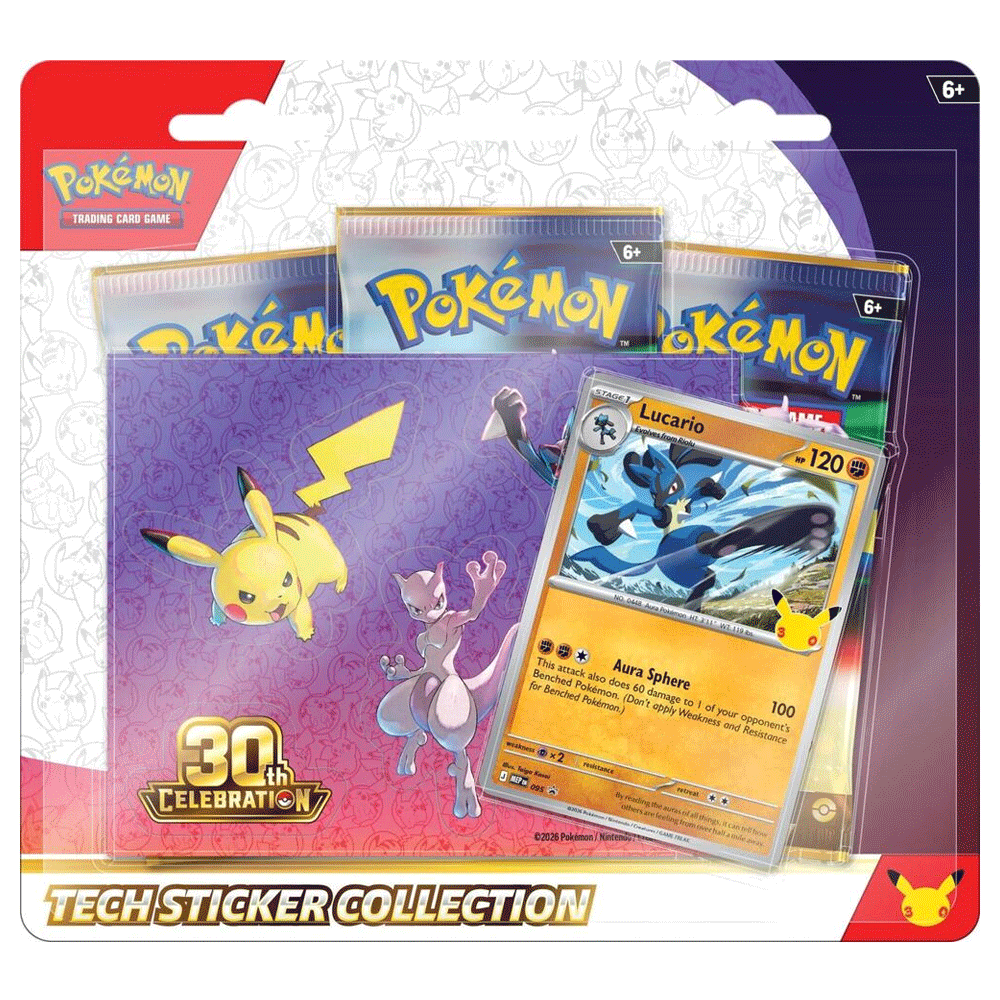 Pokemon: 30th Celebration Tech Sticker Collection [Lucario]