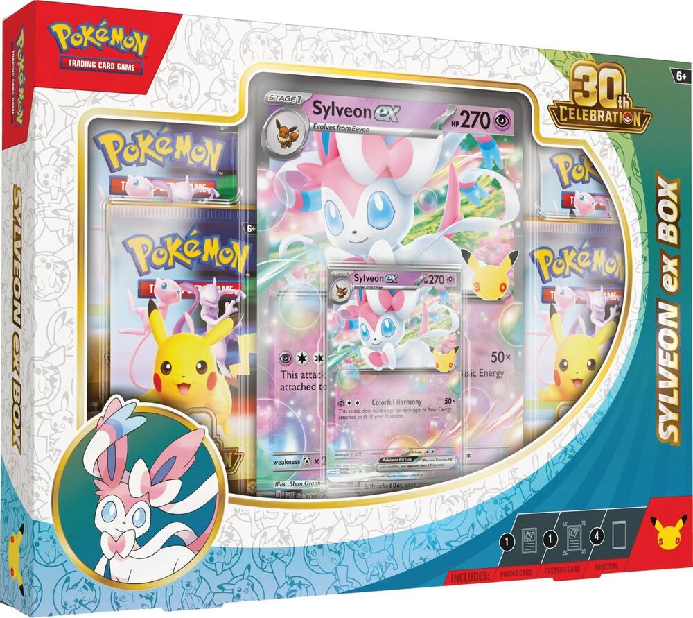 Pokemon: 30th Celebration Sylveon ex Box